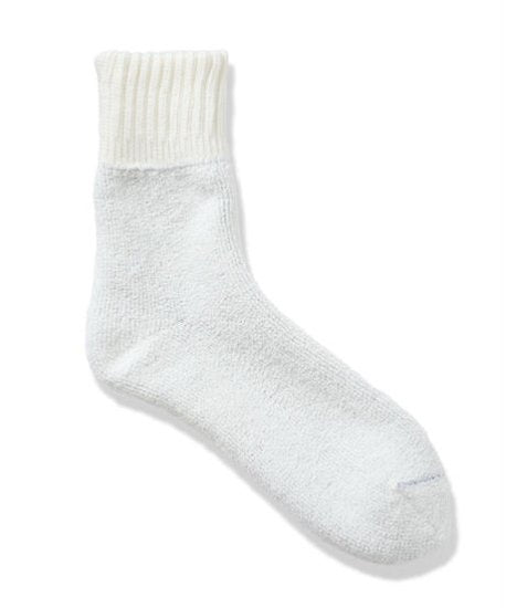 '- YUQRI - comfy pile double rib2 panel white×grey / men