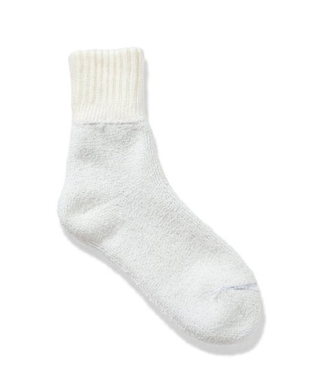 '- YUQRI - comfy pile double rib2 panel white×grey / women