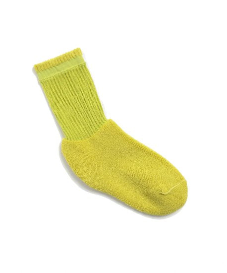 '- YUQRI - puff pile short crew yellow / men