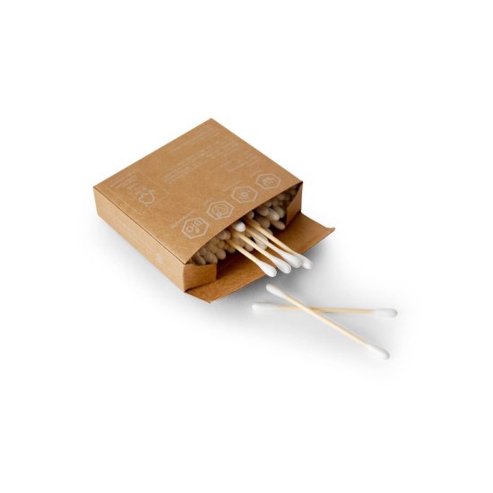 '- mana. ORGANIC LIVING - 自然素材の綿棒 (100本入り）